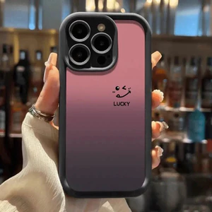 Ốp lưng điện thoại mặt cười gradient, chống rơi, phù hợp với iPhone 17 16 15 14 13 12 11 Pro Max Plus BFPFFH033