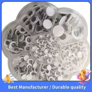 700 Miếng Mắt Googly Tròn Tự Dính DIY Thêu Sò Thủ Công Phụ Kiện Đồ Chơi Các Loại Kích Cỡ