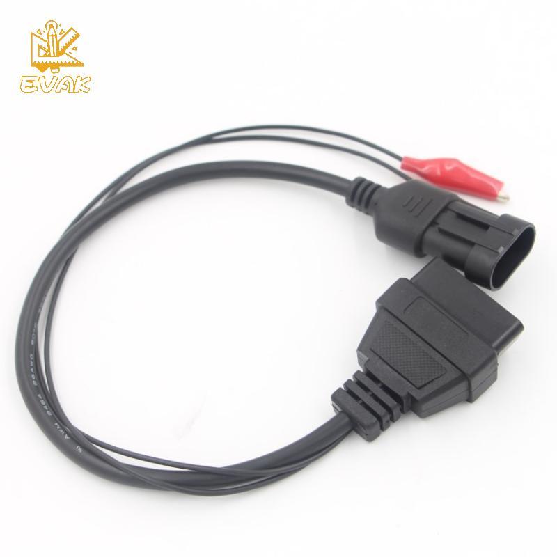 Alittlesetrtu Cho Fiat / Alfa / Lancia 3 Pin Đến 16 Pin OBDII OBD2 Kết Nối Adapter Tự Động- Cáp Ô Tô Cho Fiat 3pin Nữ Chẩn Đoán Cáp VN