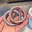 AqToCna 2 Chiếc Thời Trang Co Giãn Scrunchie Dành Cho Nữ Màu Trơn Satin Tóc Dây Buộc Tóc AqToCna