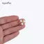 AqToCna 10 Chiếc DIY Hoa Kim Cương Giả Ngọc Trai Nút Trang Trí Đám Cưới May Trang Trí Thủ Công AqToCna