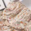 Áo sơ mi nữ tay phồng chất liệu Cotton Linen in họa tiết trái cây phong cách tối giản, dễ phối đồ, phù hợp đi làm