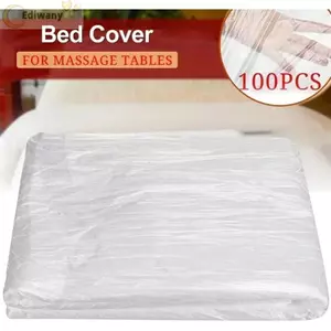 EDIWANY 100 Cái / gói Tấm Nhựa Dùng Một Lần, Phim Chống Thấm Nước Chất Liệu PVC Khăn Trải Giường Dùng Một Lần, Che Trải Giường Túi Tắm Bàn Massage Tấm Nhựa Trong Suốt