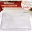 EDIWANY 100 Cái / gói Tấm Nhựa Dùng Một Lần, Phim Chống Thấm Nước Chất Liệu PVC Khăn Trải Giường Dùng Một Lần, Che Trải Giường Túi Tắm Bàn Massage Tấm Nhựa Trong Suốt