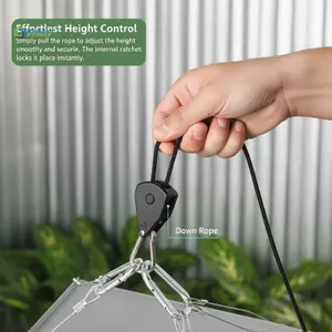 Móc treo dây thuyền Kayak Lo Pulley 1 Móc treo dây buộc có thể điều chỉnh 8 Inch Móc treo đa năng để thiết lập lưu trữ ca nô ngoài trời mới