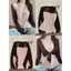 Áo len Cardigan màu nâu Phong cách mỏng Xuân hè Phong cách mới Phong cách Hàn Quốc Phù hợp với thiết kế phù hợp với thời trang Niche Polka Dot Sling Top