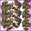 10 Chiếc Vải Thời Trang Sửa Chữa Miếng Dán Áo Khoác Camo Sắt Cho Quần Áo Ngụy Trang Quần Áo