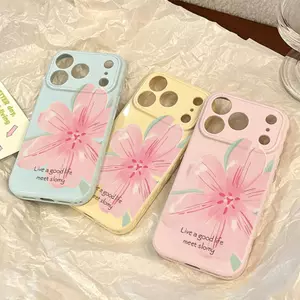 Hoa tím Thích hợp iPhone 1714p15 trường hợp 13/11 mới 12 All Inclusive 11 mềm