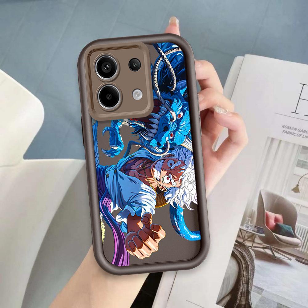 Ốp Lưng Cho Redmi Note 13 Pro 4G 5G POCO M6 Pro 4G Hoạt Hình Silicon Nghệ Thuật Mềm Ốp lưng TPU One Piece Luffy ZARO Sinh Viên Mắt Thiên Thần Chống Sốc Ốp Lưng