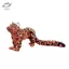 HFTOY 3D In Hình Mô Hình Da Báo Tuyết Mô Hình Mô Phỏng Đa Nối Động Vật Di Động Hình Thu Nhỏ Trang Trí Nhà Cửa ~
