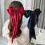 PNPIA- Thanh Lịch Màu Đỏ Streamer Nơ Lớn Ruy Băng Tóc Cho Nữ Thời Trang Đơn Giản Satin Chắc Chắn Đuôi Ngựa Nơ Kẹp Tóc Bé Gái Phụ Kiện Tóc