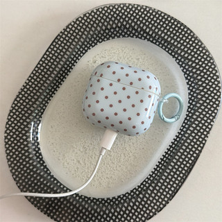 Chấm bi + mặt dây chuyền màu nâu xanh cho AirPods 1 / 2 3 Pro Pro Pro2 pro3 Airpods4