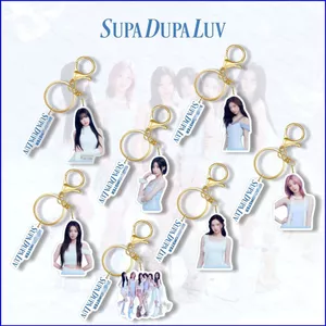 SQ3 BABYMONSTER Acrylic Móc Khóa Đơn SUPA DUPA LUV Mặt Dây Chuyền Túi Phụ Kiện Ngôi Sao Ngoại Vi QS3