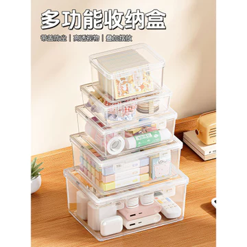 Gia Đình Nhỏ Hộp Thuốc Trong Suốt Vỏ Bọc Sơ Cứu Bộ Mini Di Động Hộ Gia Đình Hộp Bảo Quản Thuốc Hộp Thuốc