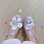 Trẻ Em Một Trang Sức Công Nghiệp Nặng Pha Lê Giày Phụ Kiện Đính Hạt Giày Hoa Tinh Tế Ánh Sáng Phong Cách Sang Trọng Pha Lê Tua Rua