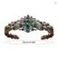 Phụ kiện tóc đính đá vương miện cô dâu cổ điển Baroque dành cho buổi biểu diễn cuộc thi đám cưới
