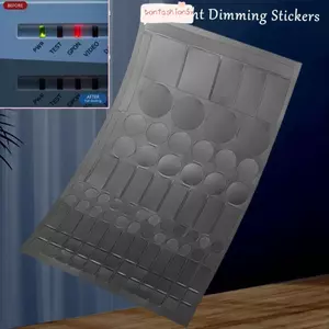 Miếng dán chặn đèn LED ITRUMPET, Vỏ đèn LED Khối màu đen Nhãn dán mờ ánh sáng, Che bóng tránh chói Dễ sử dụng Miếng dán làm mờ độ bám dính tuyệt vời