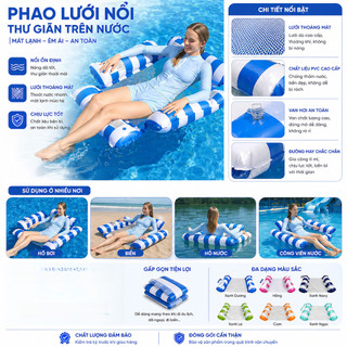Gấp Người Lớn Ghế TẶNG Cho Hơi Giường Võng Nổi Gọn BƠM Thư + Bơm Phao Bơi Giãn Năng Đa Mẫu Mã đa Dạng - Màu Sắc Trẻ