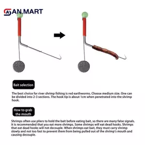 AN.MART 10 Cái Stell Tôm Móc Hoang Dã Hiện Vật Dụng Cụ Sông Tôm Móc Câu Chuyện Câu Cá Phụ Kiện Câu Cá Tôm Dụng Cụ VN