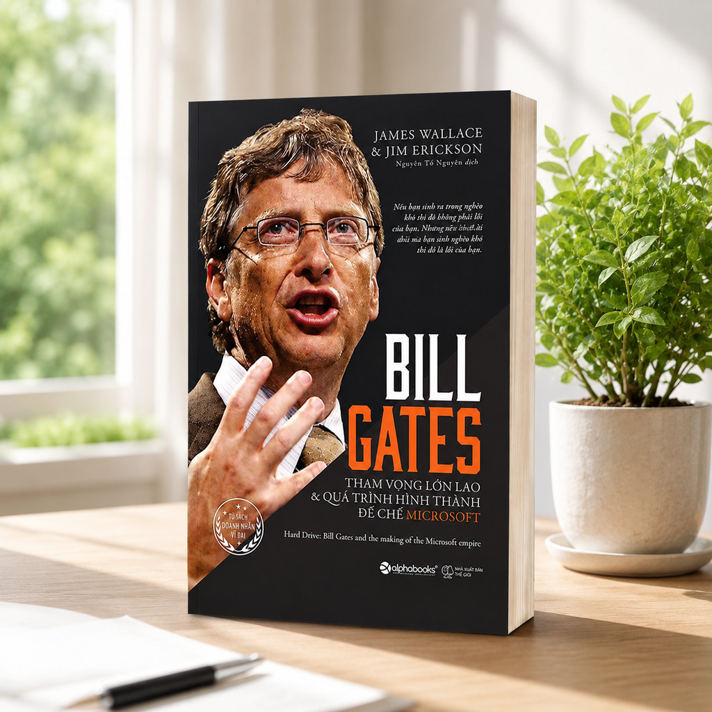 Sách - Bill Gates: Tham vọng lớn lao và quá trình hình thành đế chế Microsoft (Alpha Books)