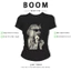 BOOM Áo Baby Tee Nữ Cotton Ôm Body-Áo Thun Ngắn Tay Y2K In Hình PhongCách Mùa Hè, Cổ Tròn Hàng Đầucách hàn quốc phong003