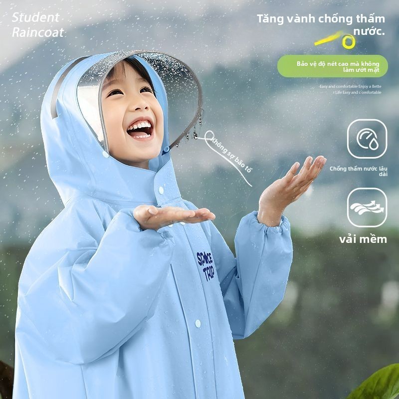 Trẻ Em Áo Mưa Trẻ Em Bé Trai Bé Gái Học Sinh Tiểu Học Chuyên Dụng Bé Trai Phong Cách Mới Trẻ Em Áo Mưa Poncho