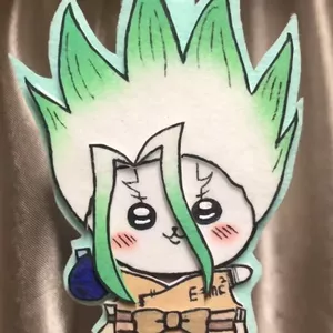 Dr.STONE Senku Ishigami Cảm Thấy Móc Khóa Anime Túi Charm Handmade Sang Trọng Mặt Dây Chuyền Ba Lô Phụ Kiện Quà Tặng
