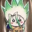 Dr.STONE Senku Ishigami Cảm Thấy Móc Khóa Anime Túi Charm Handmade Sang Trọng Mặt Dây Chuyền Ba Lô Phụ Kiện Quà Tặng