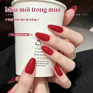 Miss Gooey Sơn móng tay gel màu đỏ hồng xu hướng mùa hè mới năm 2026 kiểu vẽ móng nghệ thuật màu đỏ thanh long tôn dáng và thời thượng.