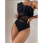 Đồ Bơi Châu Âu Mỹ Gợi Cảm Màu Trơn Đồ Bơi Một Mảnh Nữ Bikini Đồ Bơi