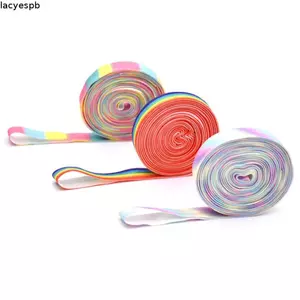 Dây nhảy LACYES, Dây nhảy Trung Quốc màu Gradient đàn hồi cao, Đồ chơi thể thao trẻ em & người lớn 300cm Khả năng phản ứng dài Dây nhảy nhóm cho trò chơi