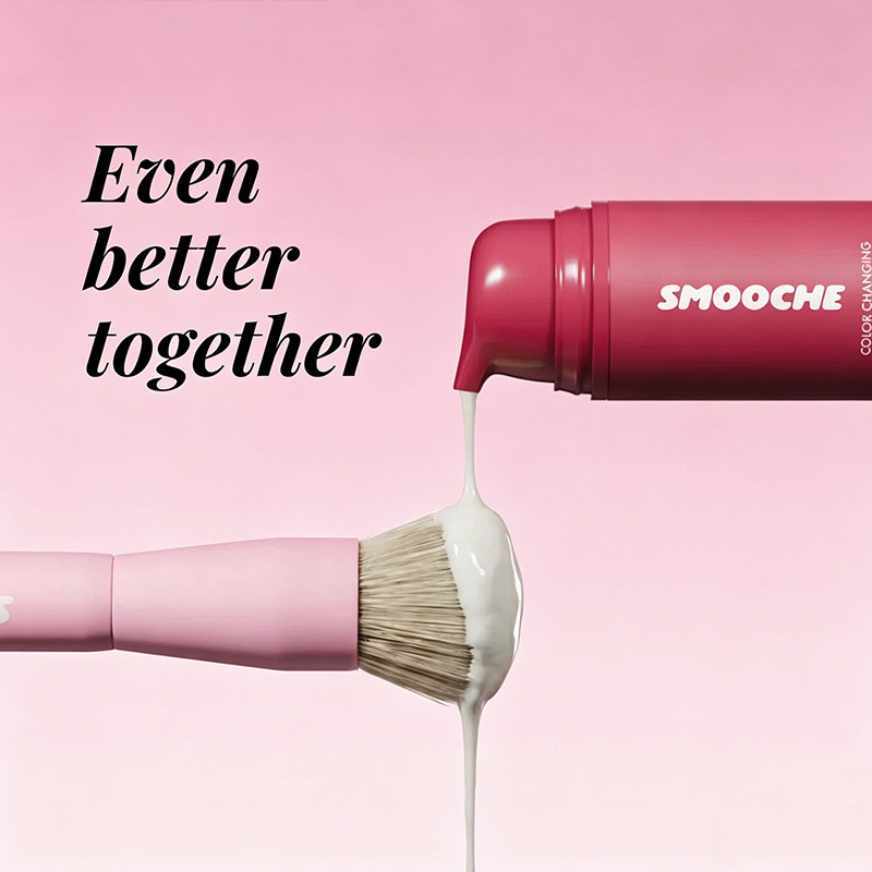 SMOOCHE Kem nền dạng lỏng đổi màu, kem che khuyết điểm trong suốt và tự nhiên, đế trang điểm không loại bỏ WLWC