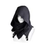 Mũ trùm đầu thời trung cổ FUJIZOU, Mũ cosplay cướp biển cổ điển phong cách dân tộc, Đạo cụ trang phục nhập vai Black White Cyberpunk Assassin Cosplay Cape Scarf Tiệc Halloween