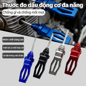 Que Thăm Dầu Xe Máy CNC Hợp Kim Nhôm Bền GY6 Đa Năng Phụ Kiện Động Cơ Trang Trí