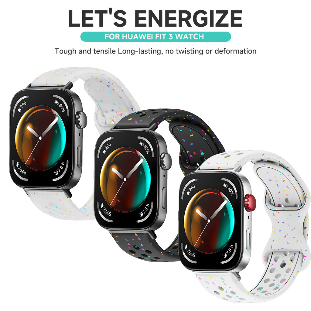 Dây đeo silicon kèm vỏ bảo vệ màn hình cho Huawei Watch Fit 5 Pro/Fit 4 Pro/Fit 5/Fit 4 PC
