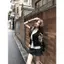 Phong cách Hàn Quốc Hot Girl Ren khâu tay ngắn Thiết kế mùa hè Phong cách mới Slim-fit Niche Slimmer Look Unique Fake Áo hai mảnh
