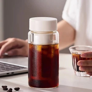 Gianxi Cà Phê Lạnh Pha Cốc Ô Tô Tiện Lợi Di Động Cốc Lạnh Pha Trà Cốc Nước Cao Borosilicate Thủy Tinh Cà Phê BSDQ