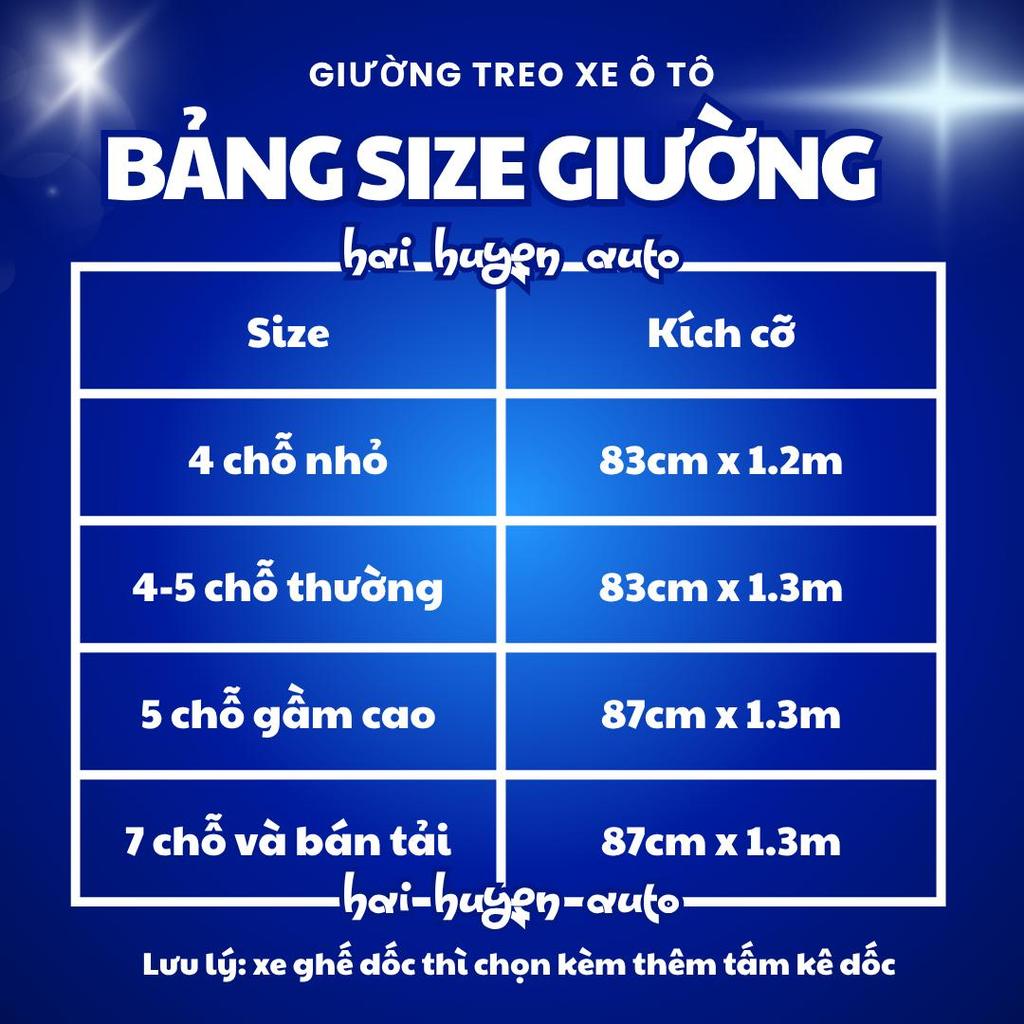 Giường treo ô tô da đúc Nappa cao cấp dày 3.5cm cấu tạo 6 lớp – nệm ngủ hàng ghế sau xe 4 chỗ 5 chỗ 7 chỗ