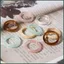 SQ INS Hot Hàn Quốc Thời Trang Acrylic Nhựa Nhẫn Macaron Kẹo Màu Thạch Nhẫn Đơn Giản Màu Trơn Quà Tặng Cho Bạn Gái