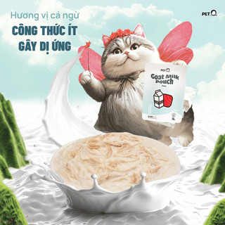 Pate PetQ - Pate Sữa Dê Cao Cấp Cho Mèo PetQ 70g - 50% Thịt 50% Sữa Dê Dinh Dưỡng Thơm Ngon