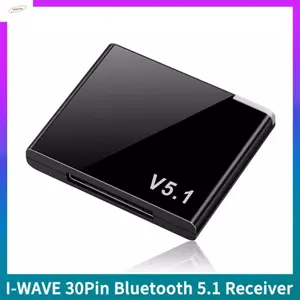 Bộ thu âm thanh ZENZON 5.1, Bộ chuyển đổi không dây Bluetooth Mini Bluetooth 5.1, Bộ chuyển đổi loa âm thanh 30 chân Dock a2DP V1.2 Bộ chuyển đổi đầu thu Bluetooth 5.1 30Pin tương thích Bluetooth PC