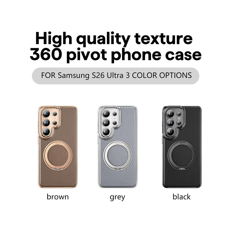 Ốp lưng xoay da cao cấp cho Samsung Galaxy S26 Ultra S25 S24 + Plus Vỏ từ tính chất lượng cao Đóng cửa doanh nghiệp Nobel