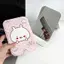 Gương gấp makeup nền hồng họa tiết thỏ chibi xinh xắn gương bỏ túi nữ sinh