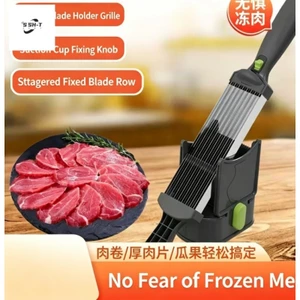 Máy thái thịt nhà bếp bằng thép không gỉ - Máy cắt thịt gia đình đa chức năng để lát nhanh