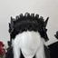 MERIGGIARE Gothic Wing Angel Headband, Ren Sweet Cosplay Mũ Đội Đầu, Gothic Ruy Băng Nơ Quấn Đầu Phụ Kiện Tóc