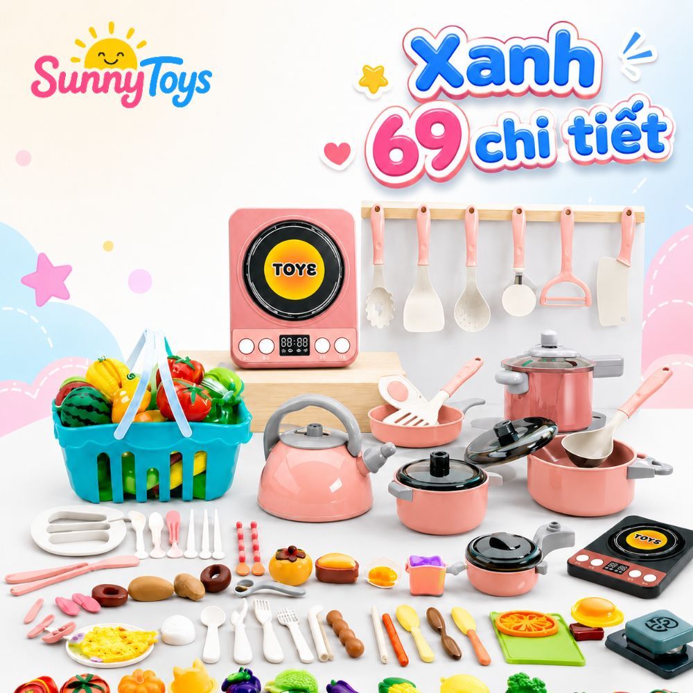 Bộ Nhà Bếp Playhouse SunnyToys - Đồ Chơi Nấu Ăn Mô Phỏng Cho Bé Chơi Nhập Vai