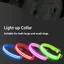 QEARY Sáng Cổ Chó, Chất Liệu Nylon Chống Thấm Nước LED Phát Sáng Vòng Cổ Chó, Đèn Nhấp Nháy Chống Mài Mòn Có Thể Điều Chỉnh Chống Mất Cổ Dạ Quang Cho Thú Cưng Chó Nhỏ