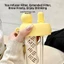 ST2 Dung Tích Lớn HELLO KITTY Rơm Cốc Nữ 2 Trong 1 Cốc Nước Di Động Dễ Thương Thể Thao Cho Học Sinh TS2