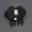 AqToCna Retro Ruy Băng Nơ Thổ Cẩm Phù Hợp Với Áo Sơ Mi Cổ Pin Mourning Thổ Cẩm Quần Áo Nữ Xòe Quần Áo Trang Trí Phụ Kiện AqToCna