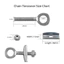 Dây xích trục sau 10 chiếc Hợp kim kẽm Dây xích xe đạp căng cho lỗ 10MM